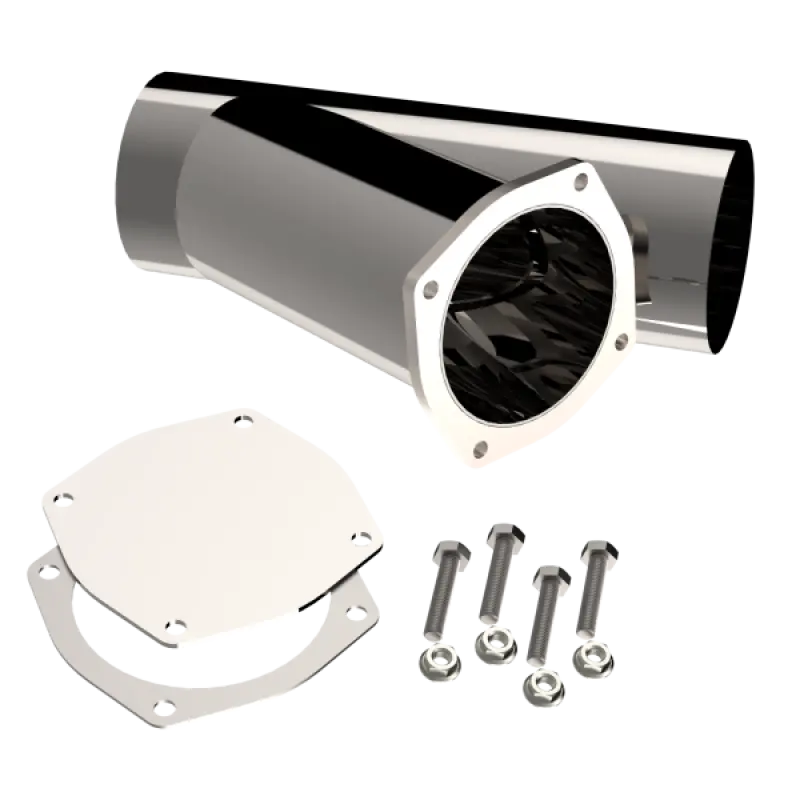 Qtp Weld-On Exhaust Cutout – 5-Inch Y-Pipe Configuration For Qtec Systems 1