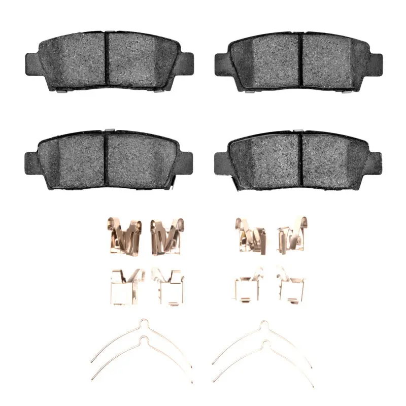 R1 Optimum Oe-Style Rear Brake Pad & Hardware Kit For 1995–1999 Toyota Avalon 1
