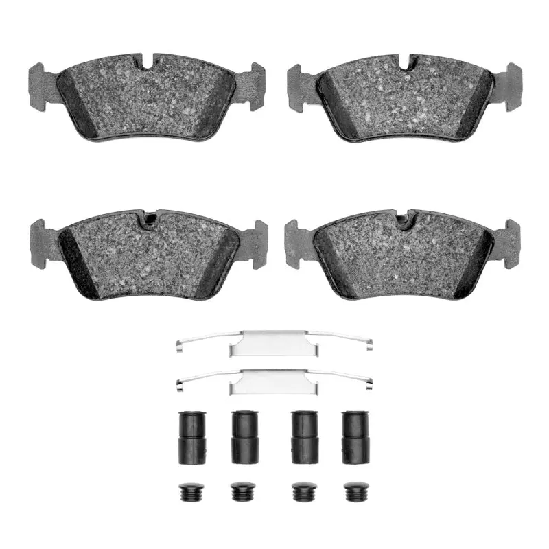 R1 Semi-Metallic Front Brake Pad & Hardware Kit – Compatible With 1991–1998 Bmw 318I 1